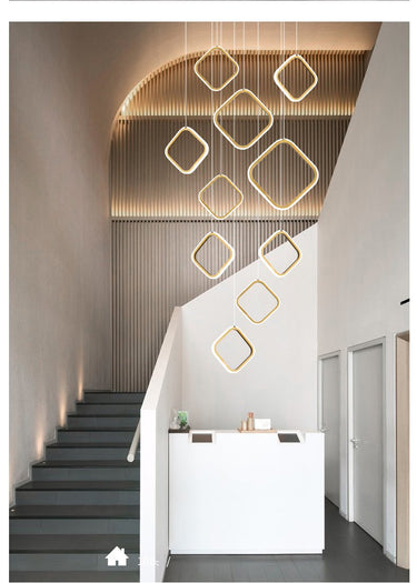 Asymmetrical LED Chandelier